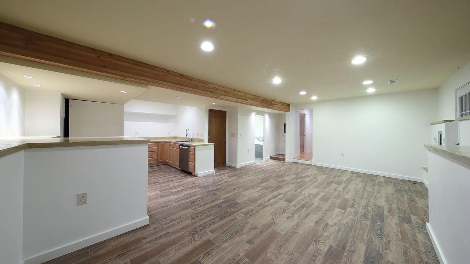 Complete basement transformation: from storage to living space